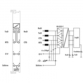 WAGO | 750-650/000-012 | RS-232 C SERIAL INTERFACE; 2400 BAU