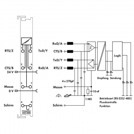 WAGO | 750-652/025-000 | RS-232/485 SERIAL INTERFACE; EXT. T