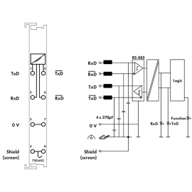 WAGO | 750-653 | RS-485 SERIAL INTERFACE; 9600 BAUD; NONE; 8