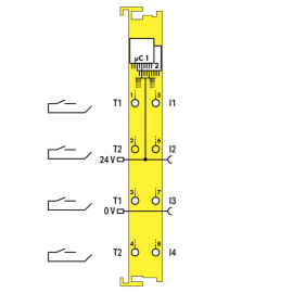 FAIL-SAFE 4-CHANNEL DIGITAL INPUT; 24 VDC; PROFISA