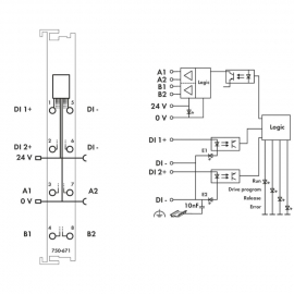 WAGO | 750-671 | STEPPER CONTROLLER; 24 VDC; 1.5 A; LIGHT GR