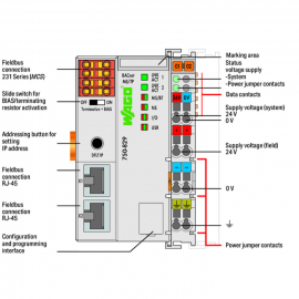 WAGO | 750-829 | CONTROLLER BACNET MS/TP; LIGHT GRAY