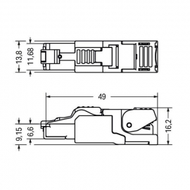 WAGO | 750-977/000-011 | CONNECTOR ETHERNET; RJ-45; CAT. 6A;