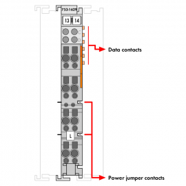 WAGO | 753-1629 | SPACER MODULE; ACTIVE; LIGHT GRAY