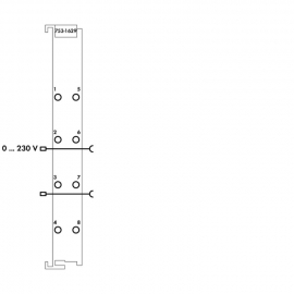 WAGO | 753-1629 | SPACER MODULE; ACTIVE; LIGHT GRAY