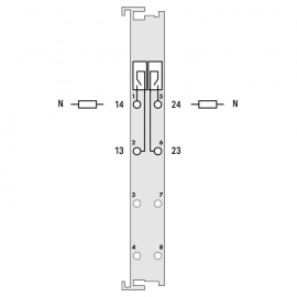 WAGO | 753-513/000-001 | 2-CHANNEL DIGITAL OUTPUT; AC 250 V;