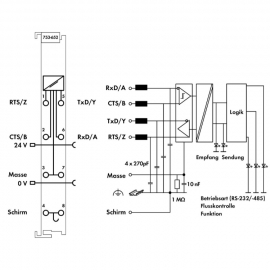 WAGO | 753-652 | RS-232/485 SERIAL INTERFACE; LIGHT GRAY