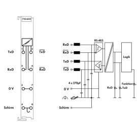 WAGO | 753-653 | RS-485 SERIAL INTERFACE; 9600 BAUD; NONE; 8