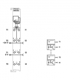 FAIL-SAFE 4-CHANNEL DIGITAL INPUT; 24 VDC; PROFISA