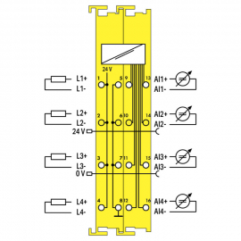 WAGO | 753-668/000-004 | 4FAI 0/4-20MA, YELLOW