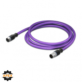 PROFIBUS CABLE, STRAIGHT; 10 M; FITTED ON BOTH ENDS; B-CODED