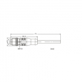 WAGO | 756-1201/060-020 | ETHERNET/PROFINET CABLE, STRAIGHT;