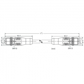 WAGO | 756-1203/060-100 | ETHERNET/PROFINET CABLE, STRAIGHT;