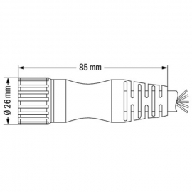 WAGO | 756-3201/120-050 | CONNECTING CABLE; STRAIGHT; 12-POL