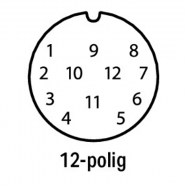 WAGO | 756-3202/120-150 | CONNECTING CABLE; ANGLED; 12-POLE;