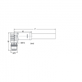 WAGO | 756-3504/050-020 | POWER CABLE; M12L PLUG; ANGLED; 5-