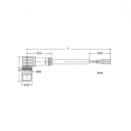 WAGO | 756-5112/030-050 | SENSOR/ACTUATOR CABLE; FITTED ON O