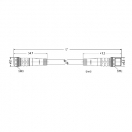 WAGO | 756-5201/030-010 | SENSOR/ACTUATOR CABLE; FITTED ON B