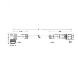 WAGO | 756-5203/030-010 | SENSOR/ACTUATOR CABLE; FITTED ON B