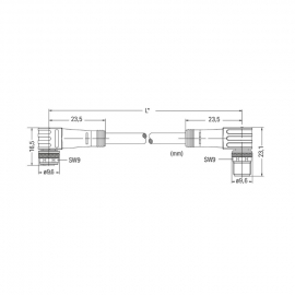 WAGO | 756-5204/030-010 | SENSOR/ACTUATOR CABLE; FITTED ON B