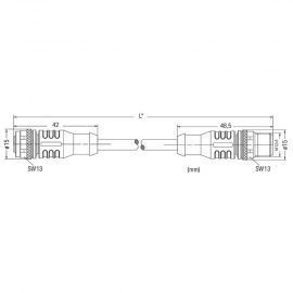 WAGO | 756-5401/030-010 | SENSOR/ACTUATOR CABLE; FITTED ON B