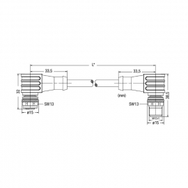 WAGO | 756-5404/030-010 | SENSOR/ACTUATOR CABLE; FITTED ON B