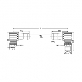 WAGO | 756-5404/040-010 | SENSOR/ACTUATOR CABLE; FITTED ON B