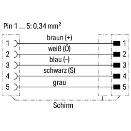 WAGO | 756-5404/050-010 | SENSOR/ACTUATOR CABLE; FITTED ON B