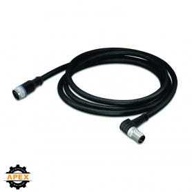 SENSOR/ACTUATOR CABLE; FITTED ON BOTH ENDS; 3-POLE; M12 SOCK