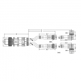 WAGO | 756-5513/040-010 | SENSOR/ACTUATOR DISTRIBUTION CABLE