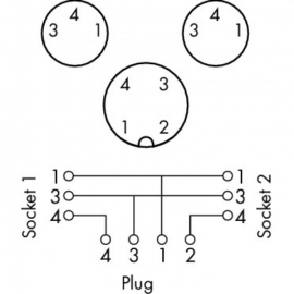 WAGO | 756-5513/040-010 | SENSOR/ACTUATOR DISTRIBUTION CABLE