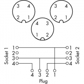 WAGO | 756-5516/040-010 | SENSOR/ACTUATOR DISTRIBUTION CABLE