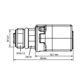 WAGO | 756-9504/040-000 | ADAPTER M12 SOCKET; D-CODED/ RJ-45