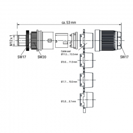 WAGO | 756-9701/050-000 | FITTED PLUGGABLE CONNECTOR; 5-POLE