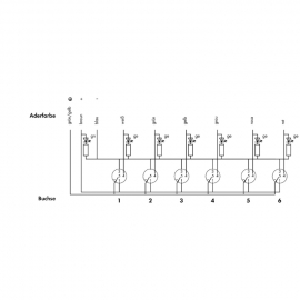 WAGO | 757-264/000-005 | M12 SENSOR/ACTUATOR BOX; 6-WAY; 4-P