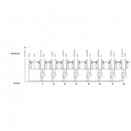 WAGO | 757-285/000-005 | M12 SENSOR/ACTUATOR BOX; 8-WAY; 5-P