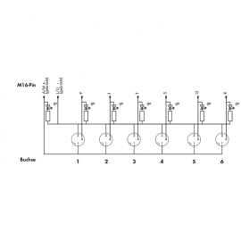 WAGO | 757-363 | M8 SENSOR/ACTUATOR BOX; 6-WAY; 3-POLE; M16