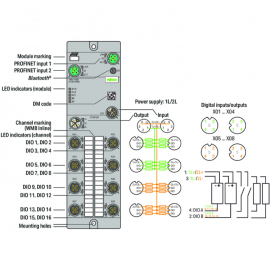 WAGO | 765-1102/100-000 | 16-CHANNEL DIGITAL INPUT/OUTPUT; P