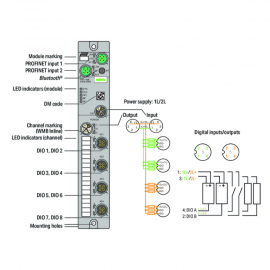 WAGO | 765-1104/100-000 | 8-CHANNEL DIGITAL INPUT/OUTPUT; PR