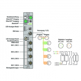 WAGO | 765-1204/100-000 | 8-CHANNEL DIGITAL INPUT/OUTPUT; ET