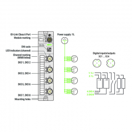 WAGO | 765-1701/200-000 | 8-CHANNEL DIGITAL INPUT/OUTPUT; IO