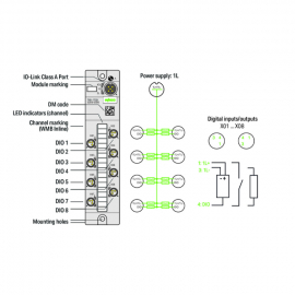 WAGO | 765-1702/200-000 | 8-CHANNEL DIGITAL INPUT/OUTPUT; IO