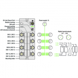 WAGO | 765-1703/200-000 | 16-CHANNEL DIGITAL INPUT/OUTPUT; I