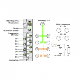 WAGO | 765-1705/200-000 | 8-CHANNEL DIGITAL INPUT/OUTPUT; IO