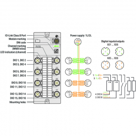 WAGO | 765-1706/200-000 | 16-CHANNEL DIGITAL INPUT/OUTPUT; I