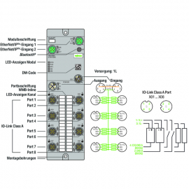 WAGO | 765-4501/100-000 | 8-PORT-IO LINK MASTER CLASS A; ETH