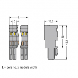 WAGO | 769-101 | 1-CONDUCTOR FEMALE PLUG; 4 MM²; 1-POLE; 4,0