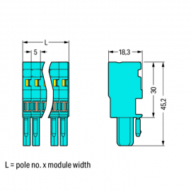 WAGO | 769-101/000-006 | 1-CONDUCTOR FEMALE PLUG; 4 MM²; 1-P