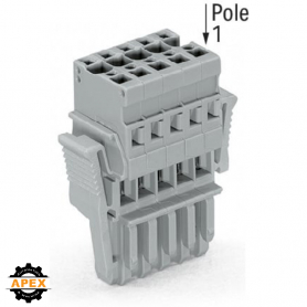 WAGO | 769-106/021-000 | 1-CONDUCTOR FEMALE PLUG; LOCKING LE