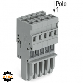 WAGO | 769-110 | 1-CONDUCTOR FEMALE PLUG; 4 MM²; 10-POLE; 4,